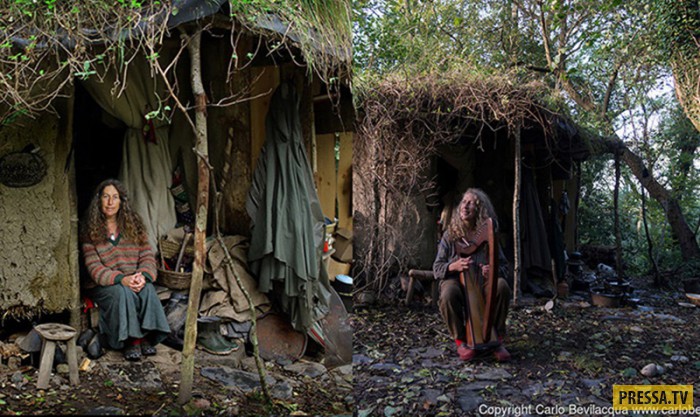 Женщина, которая вот уже 18 лет живёт в землянке посреди леса (5 фото)