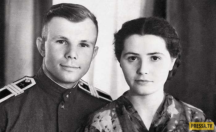 Юрий Гагарин и его супруга Валентина (14 фото + видео)