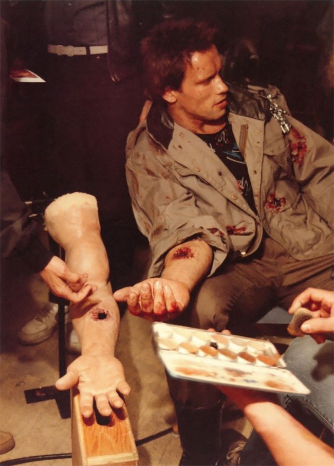 Удивительные закулисные фотографии Арнольда Шварценеггера во время съемок Терминатора, 1984 год