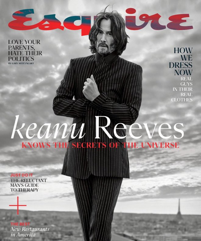Киану Ривз в зимнем выпуске журнала Esquire