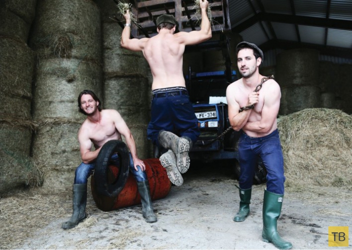 Загорелые и мускулистые фермеры в ежегодном календаре "The Irish Farmer Calendar" (11 фото)