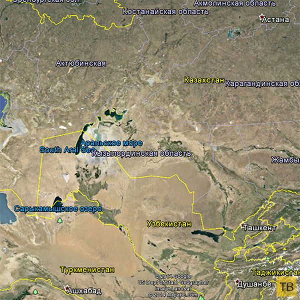 Необычная координата на Байконуре и сервис Google Earth (8 фото)