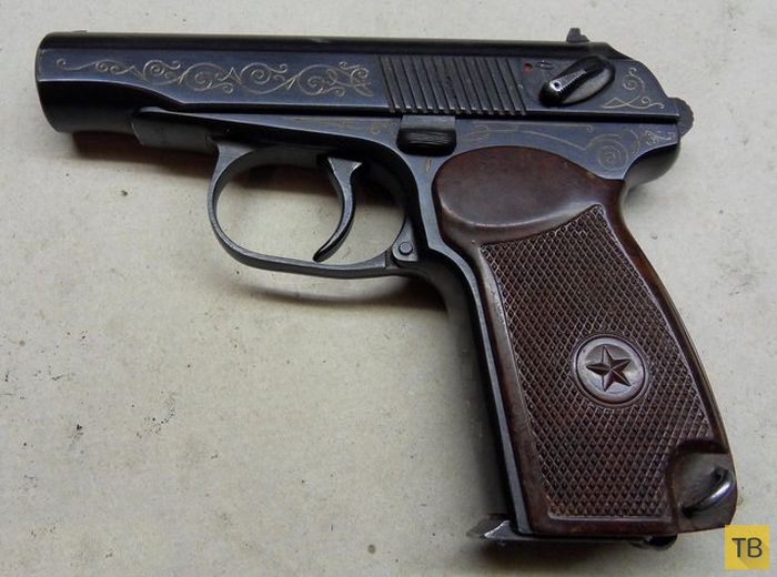 Эксклюзивный наградной пистолет ПМ-К (пистолет Макарова с индексом «К») (3 фото)