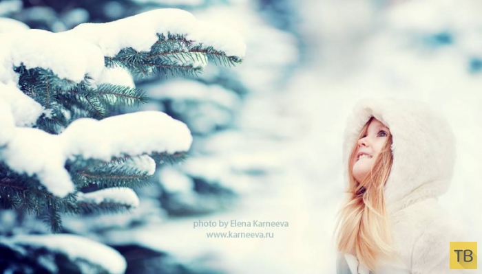 «Волшебная зима: дети и животные в лесу» - серия фотографий от Елены Карнеевой (20 фото)