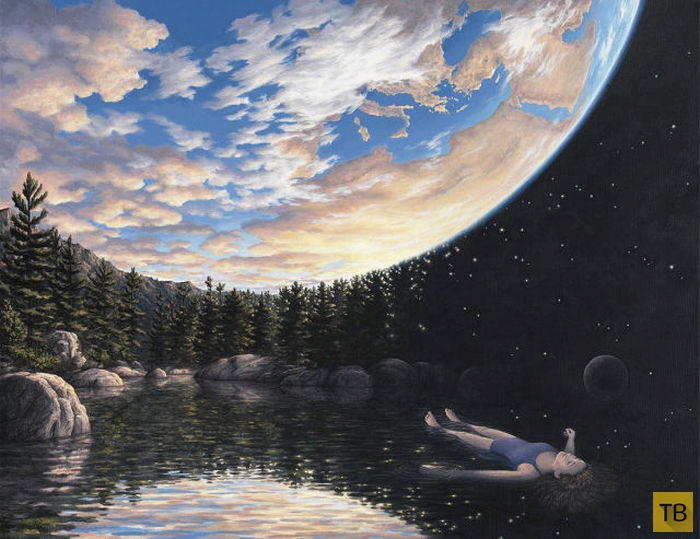 Оптические иллюзии канадского художника Роба Гонсалвеса (46 фото)