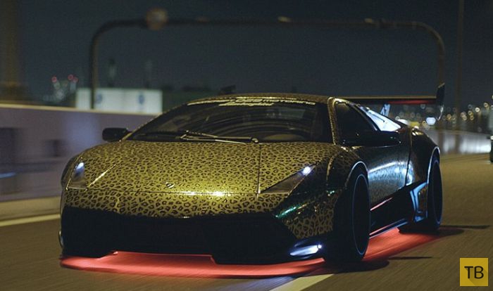 Съезд владельцев уникальных суперкаров Lamborghini в Токио (23 фото)