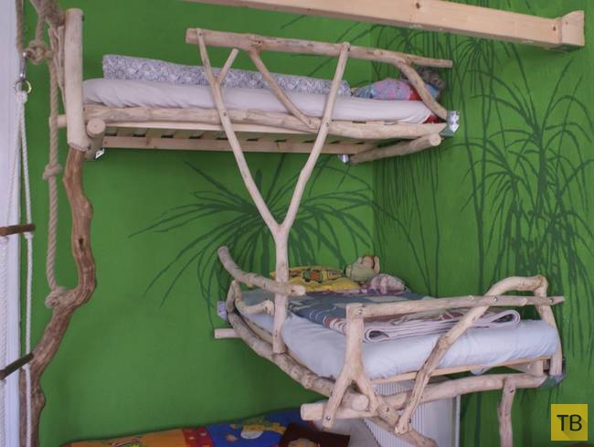 Оригинальная двухъярусная кровать для детей (12 фото)