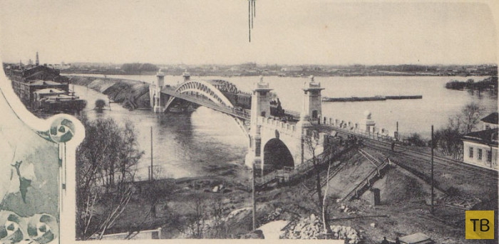 Как в Москве перемещали Андреевский мост (8 фото)