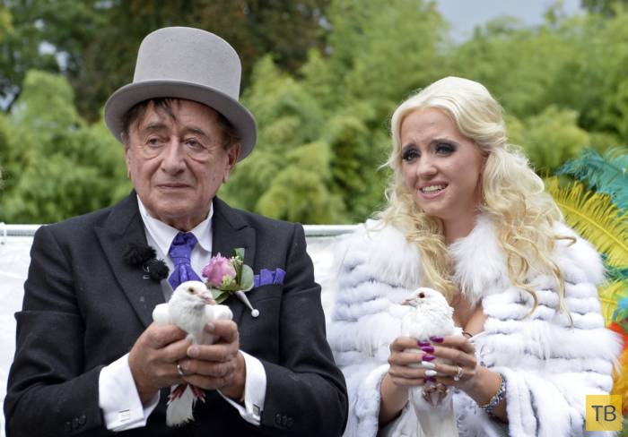 82-летний миллиардер Ричард Люгнер и его 25-летняя жена Кэти (27 фото)