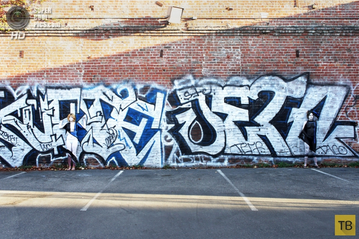 Живые граффити от Трины Мерри из Сан-Франциско (10 фото)