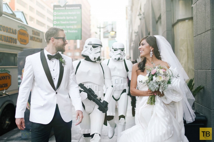 Свадьба поклонников "Звездных войн" (16 фото)