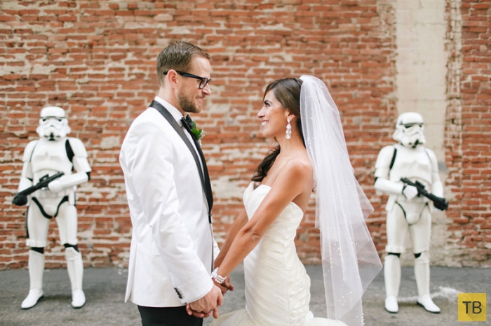 Свадьба поклонников "Звездных войн" (16 фото)
