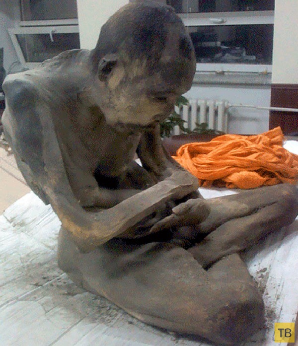 В Улан-Баторе изучают мумию 200-летнего монаха, который «все еще жив» (3 фото)