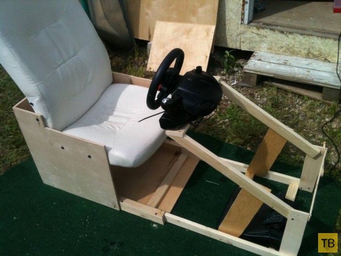 Самодельное раскладное гоночное кресло для автосимулятора (36 фото)