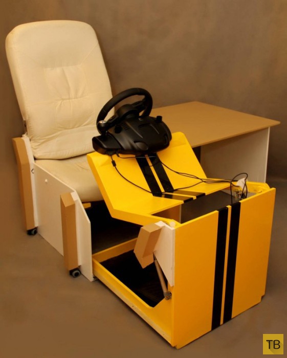 Самодельное раскладное гоночное кресло для автосимулятора (36 фото)