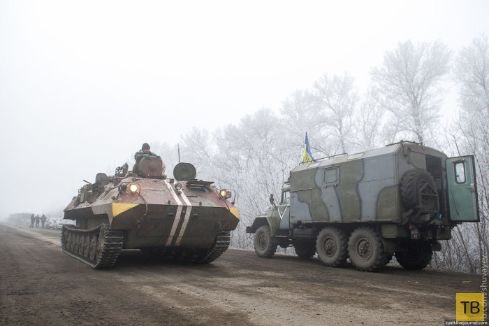 Первый день перемирия на Донбассе (8 фото)