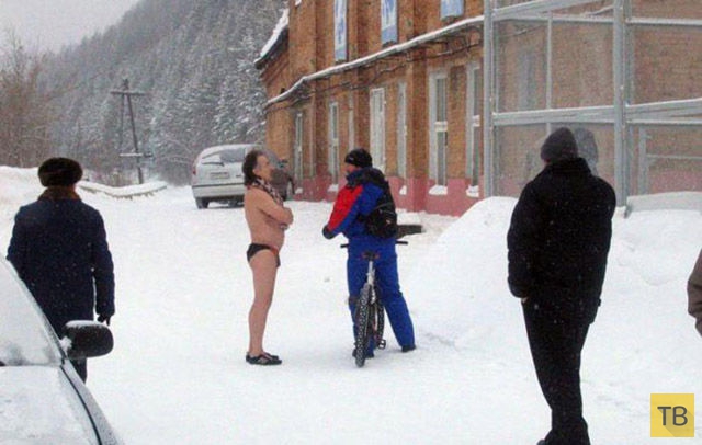 Забавные зимние фотографии из России (44 фото)
