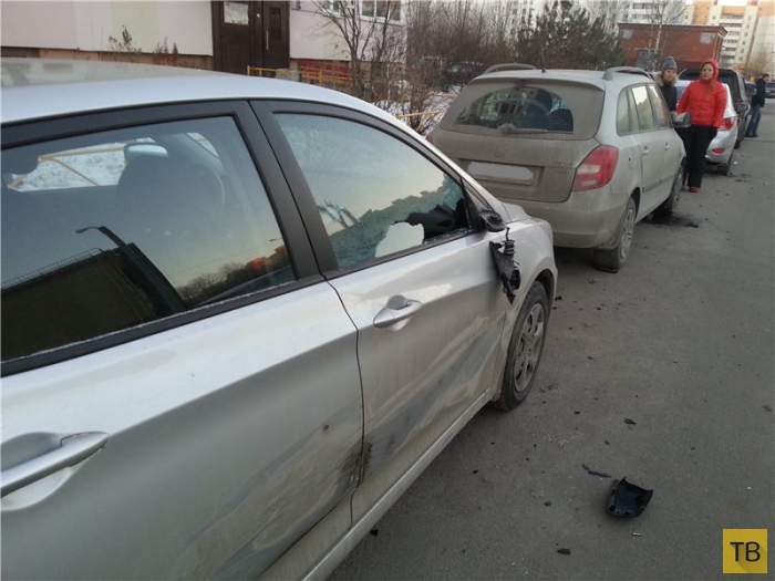 Водитель "БМВ-520" протаранил три машины, скрываясь от полиции... ДТП в г. Санкт-Петербург