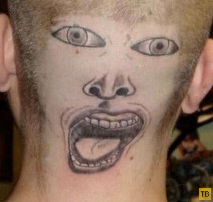 Неприятные татуировки на лице (21 фото)