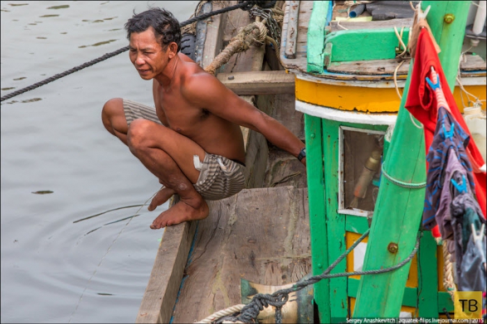 Жизнь в плавучих деревнях Вьетнама (9 фото)