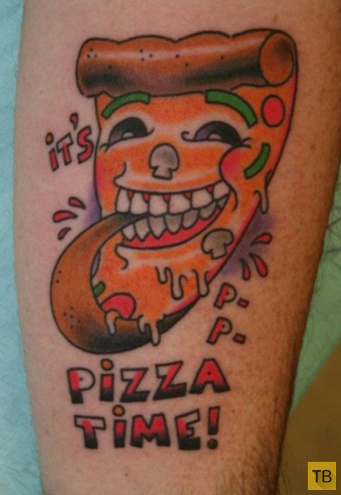 Татуировки фанатов пиццы (17 фото)