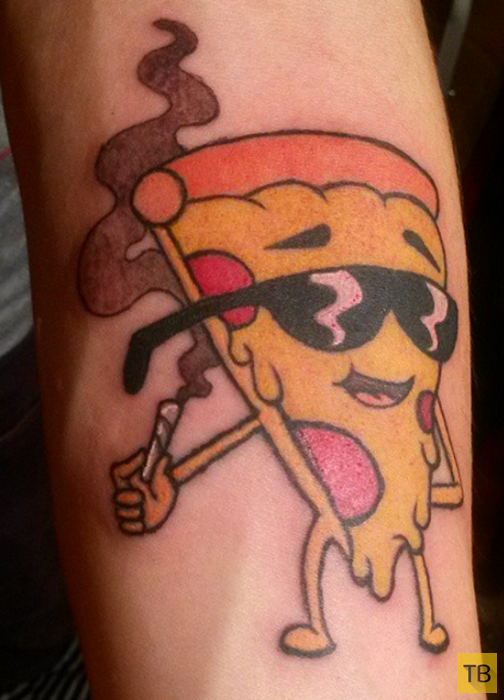Татуировки фанатов пиццы (17 фото)