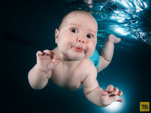 "Дети под водой" - Серия фотографий от Нью-Йоркского фотографа Сета Кастила (13 фото)
