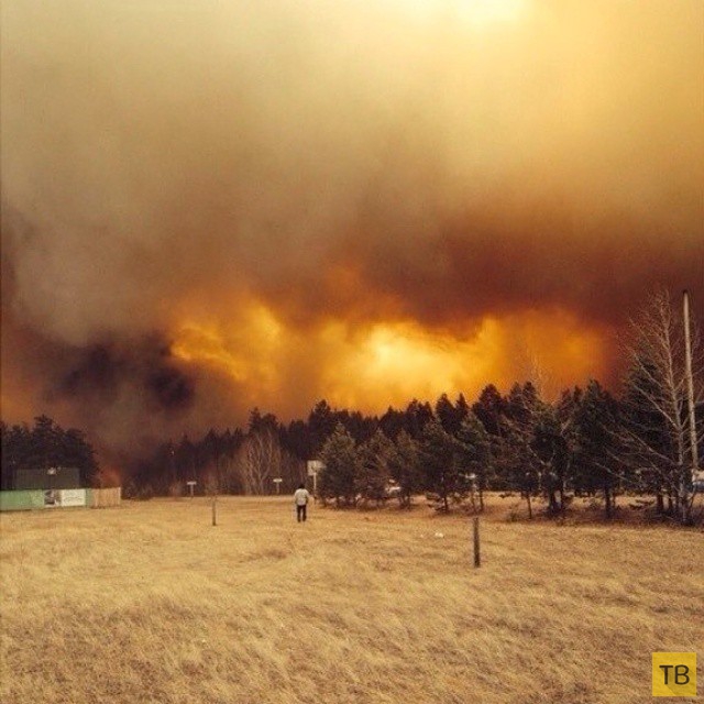 Страшные пожары в Забайкалье на фото в Instagram (20 фото)