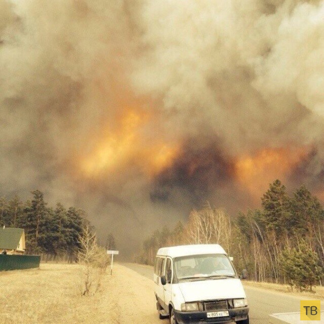 Страшные пожары в Забайкалье на фото в Instagram (20 фото)