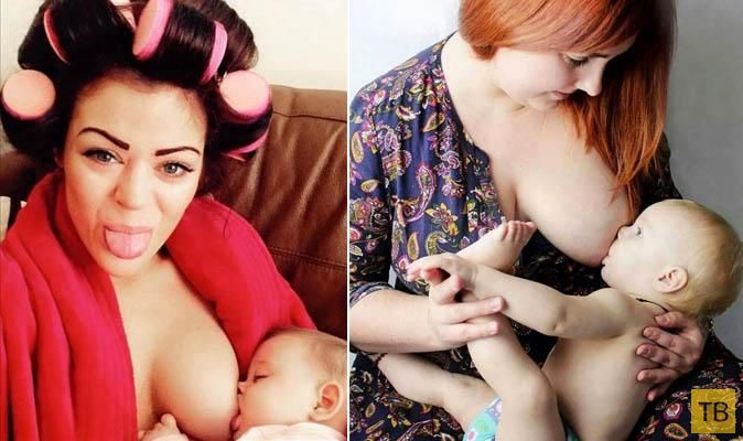 Фотографии кормления грудью, выложенные в Instagram (25 фото)