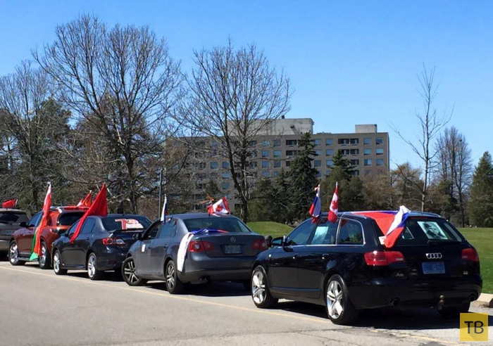 Автопробег в честь 70-летия Победы в Канаде (20 фото)