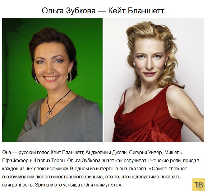 Российские актеры, которые озвучивают зарубежных знаменитостей (13 фото)