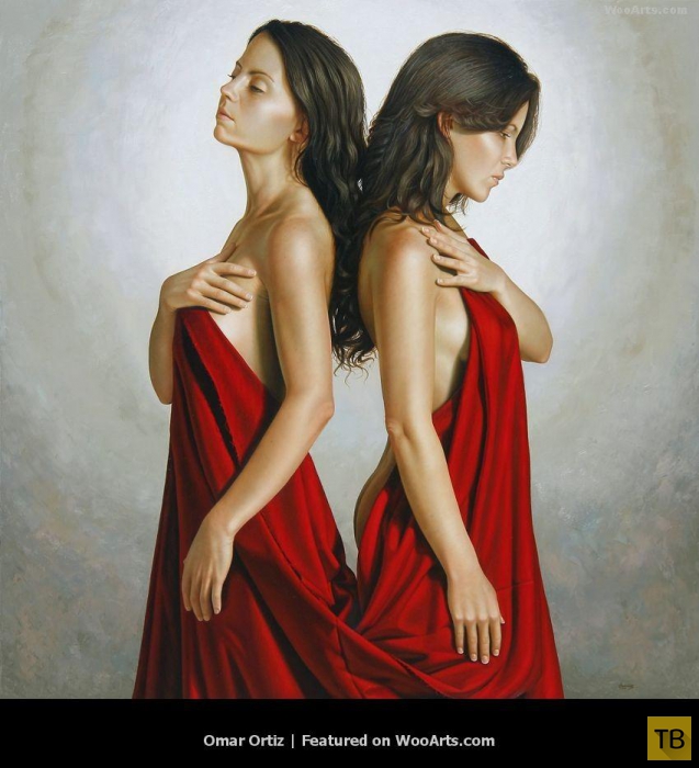 (18+) Красота женщины в картинах Омара Ортиса в жанре эротического гиперреализма (38 фото)