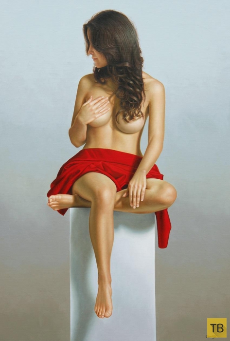 (18+) Красота женщины в картинах Омара Ортиса в жанре эротического гиперреализма (38 фото)