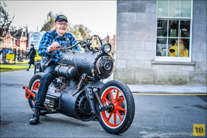 «Черная жемчужина» — паровой мотоцикл от голландских инженеров (9 фото)