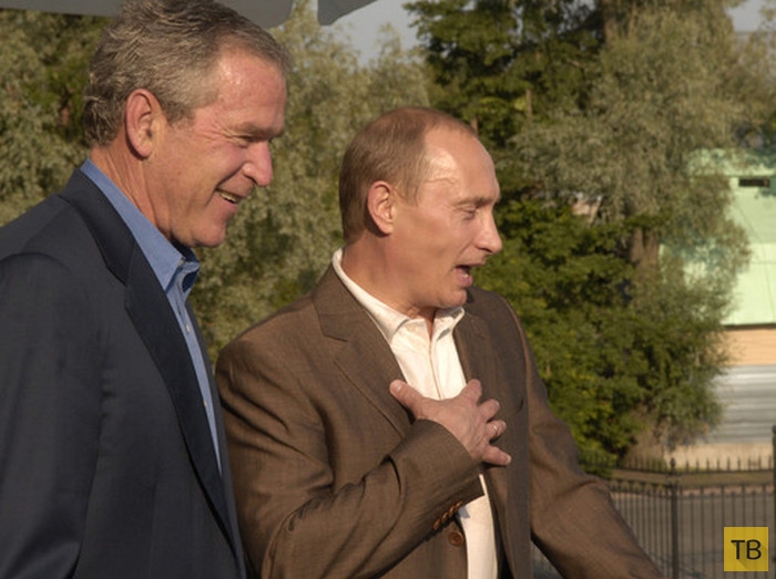 Фотографии Владимира Путина во время встреч с зарубежными коллегами более 10 лет назад (37 фото)