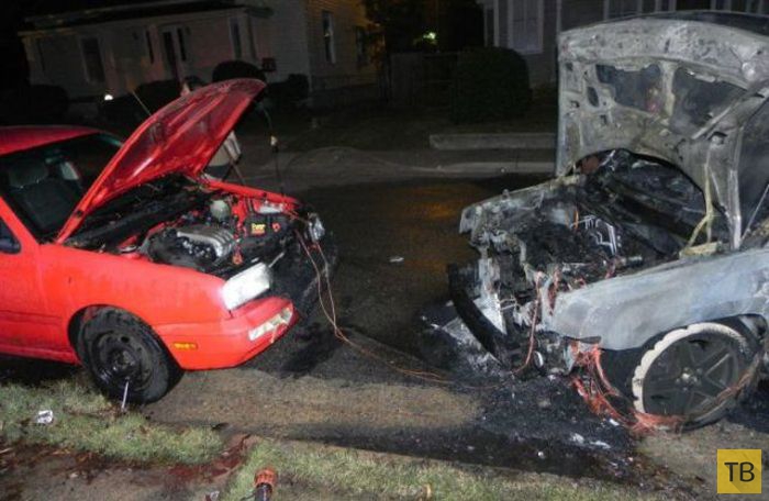 Самые нелепые происшествия с автомобилями (25 фото)