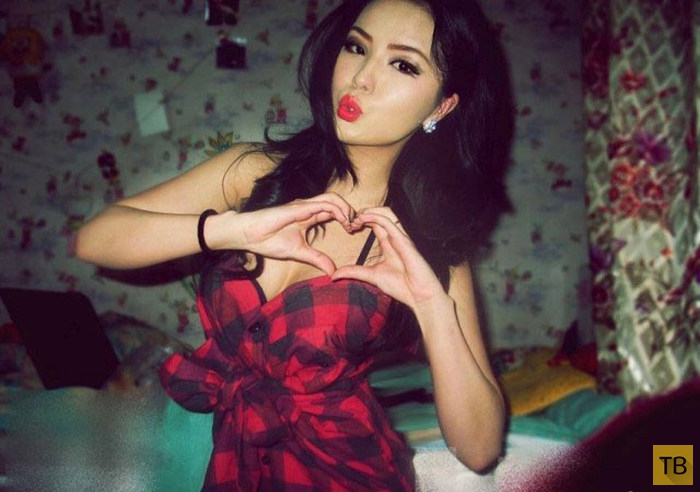 Красивые девушки из монгольских социальных сетей (69 фото)