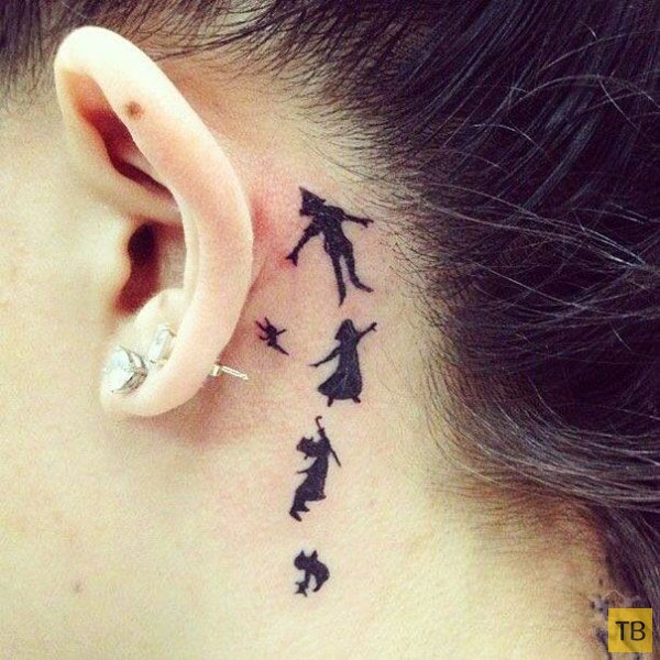 Креативные татуировки на ушах (26 фото)