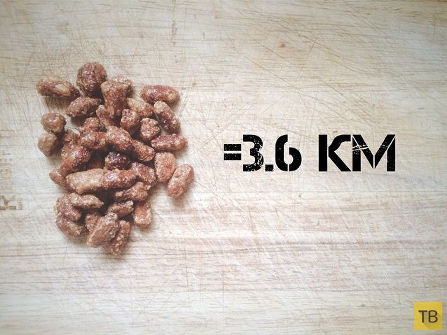Сколько км  надо пробежать, чтобы "сжечь" калории за тот или иной продукт (19 фото)