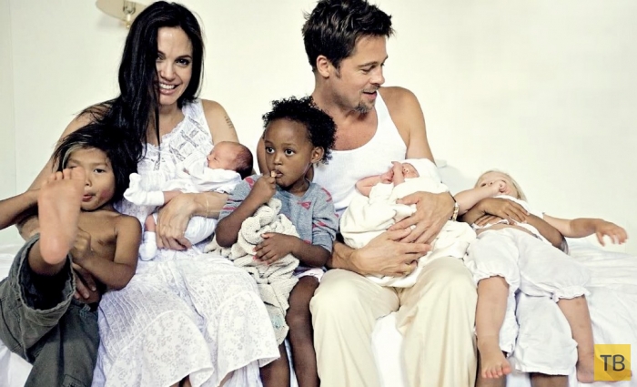 Анджелина Джоли и Брэд Питт о воспитании детей (8 фото)