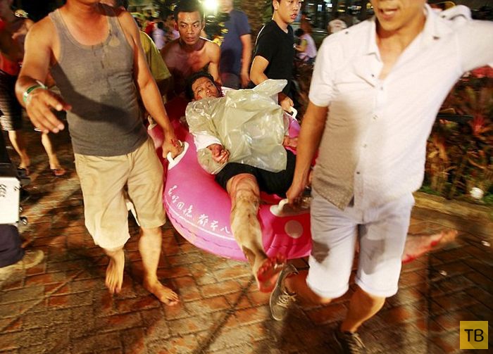 Более 500 человек пострадали во время пожара и взрыва на дискотеке в Тайване (12 фото + фото)
