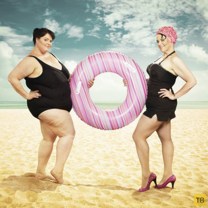 До и после похудения - креативный рассказ о победе над лишним весом (11 фото)