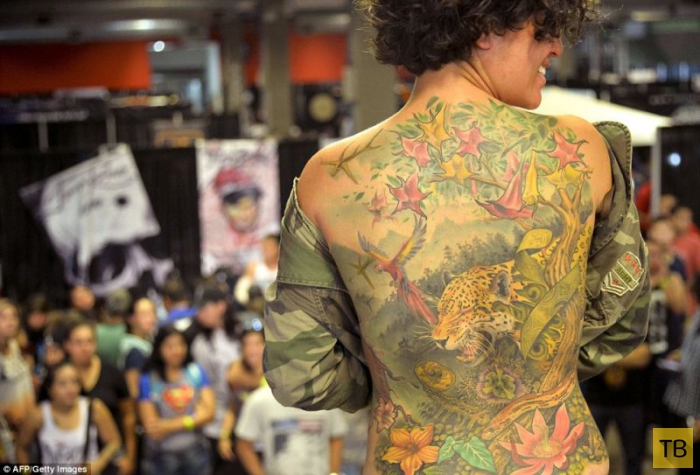 Выставка тату Expotattoo в Колумбии (18 фото)