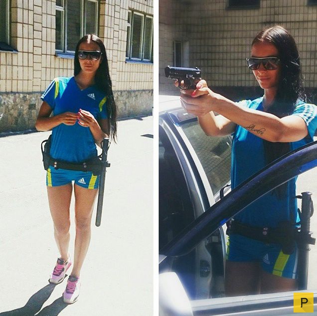 Сотрудница патрульной полиции Киева Людмила Милевич - новая интернет-звезда (19 фото)