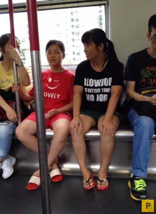 Странные надписи на английском языке на футболках азиатов (28 фото)