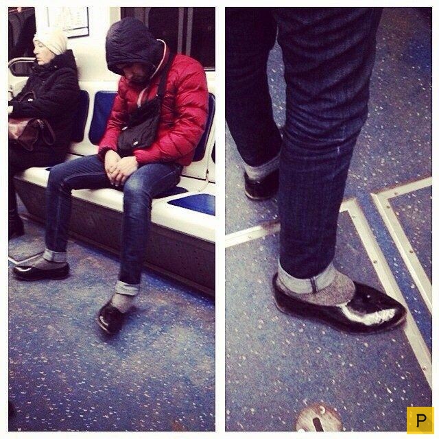 Странные люди в метро (26 фото)