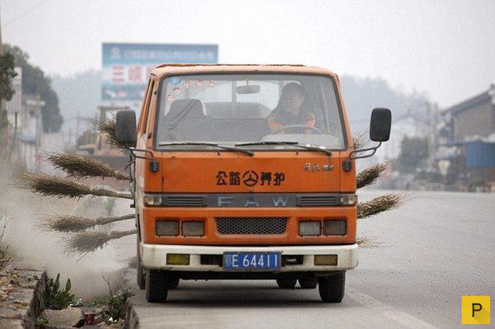 Китайская уборочная машина (4 фото)
