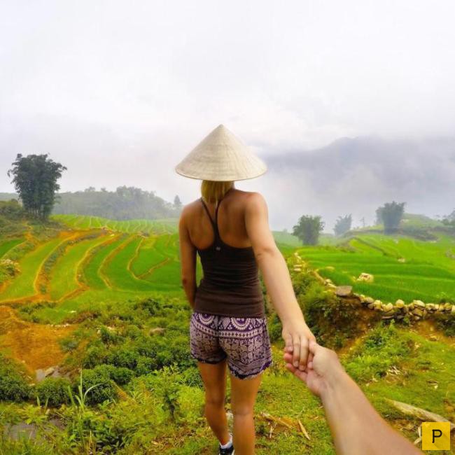 Следуй за мной! Красивое путешествие молодой пары по странам Азии (24 фото)