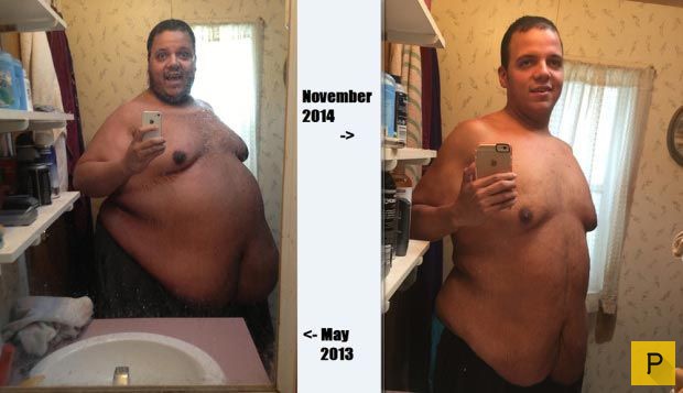 Парень похудел на 200 килограмм (9 фото)